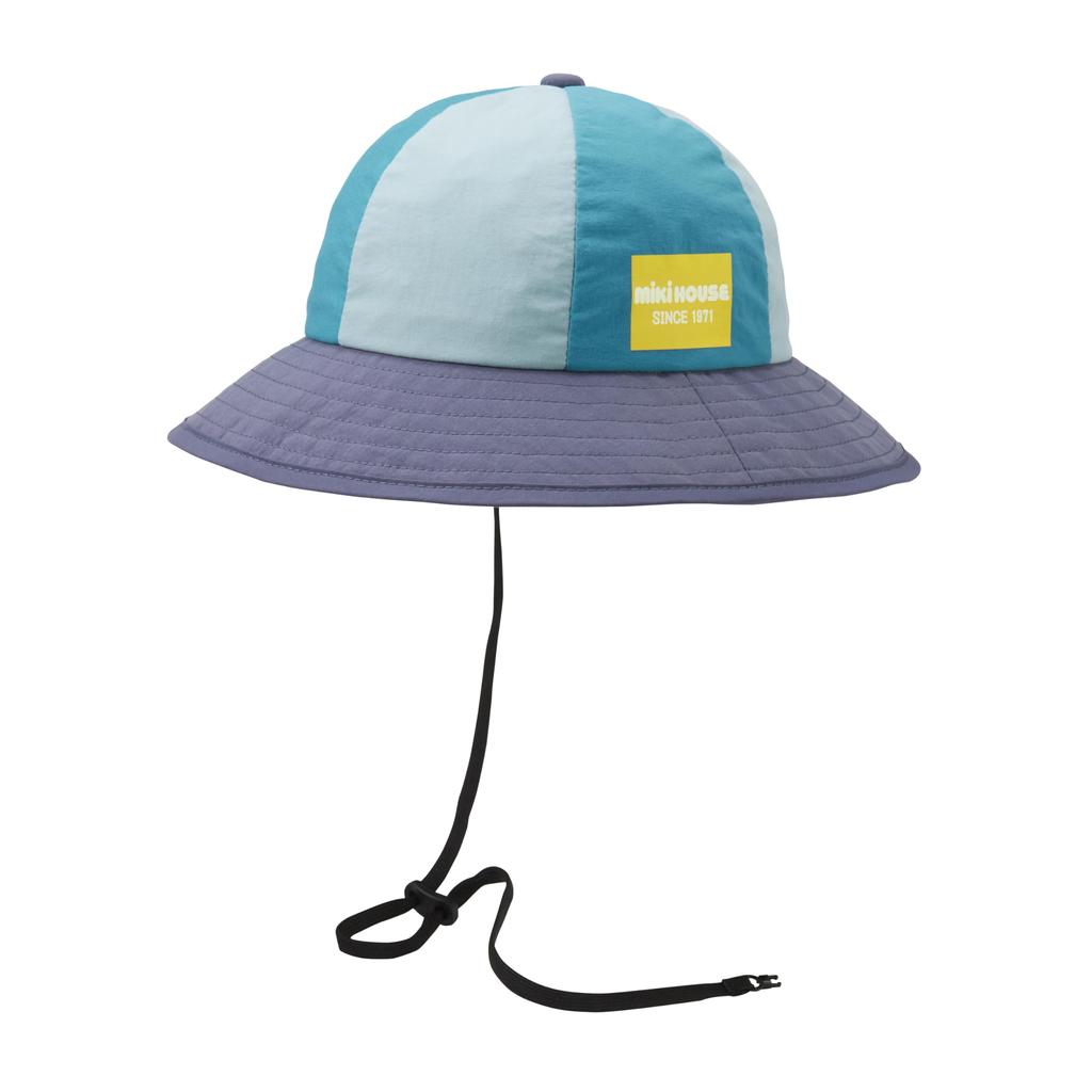 [Miki House] Hat, Logo, UV Protection, Sunshade Cover Included, Plain, Boys, Girls, Baby, Kids, Children's Clothing, Kindergarten, School, Simple,