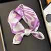 Fashion 100% Real Silk Scarf 53cm Square Bandelet Women's Silk Temperament Small Scarf Neck Decorative Wrap Printed Scarves