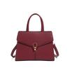 Bag women's cowhide red wedding women's bag, temperament mother leather light luxury handbag