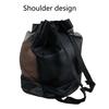 Basketball Backpack Half Net Drawstring Mouth Storage Ball Portable Adjustable Straps Backpack