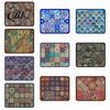 Machine Washable Drying Mat Bohemian Dish Mat, Super Absorbent Diatomaceous Earth Drainer Kitchen Sink Non-Slip Colorful Ethnic Heat Insulation