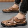 Trendy Designer Men Sandals Mesh Breathable Casual Shoes Lightweight Non-slip Beach Sandals Flip Flops Man Platform Cave Sandals