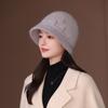 Hat Ladies Knitted Wool Hat Fashion Thermal Hat Peaked Hat Autumn and Winter New
