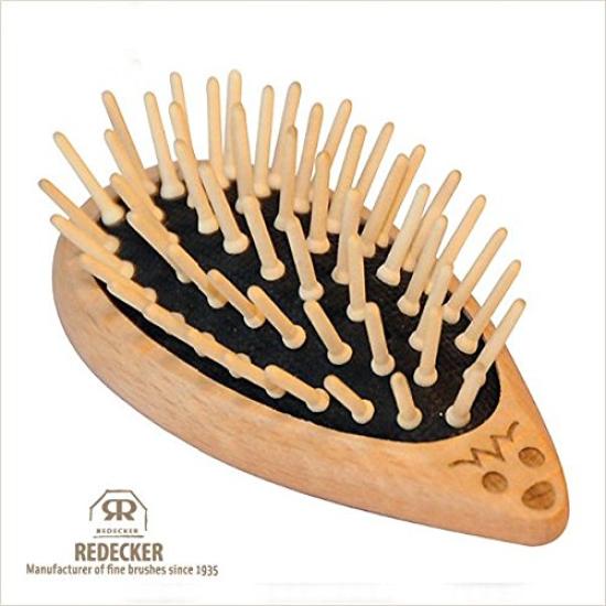 Redecker Карманная расческа-ежик с булавкой (Деревянный Портативный)
