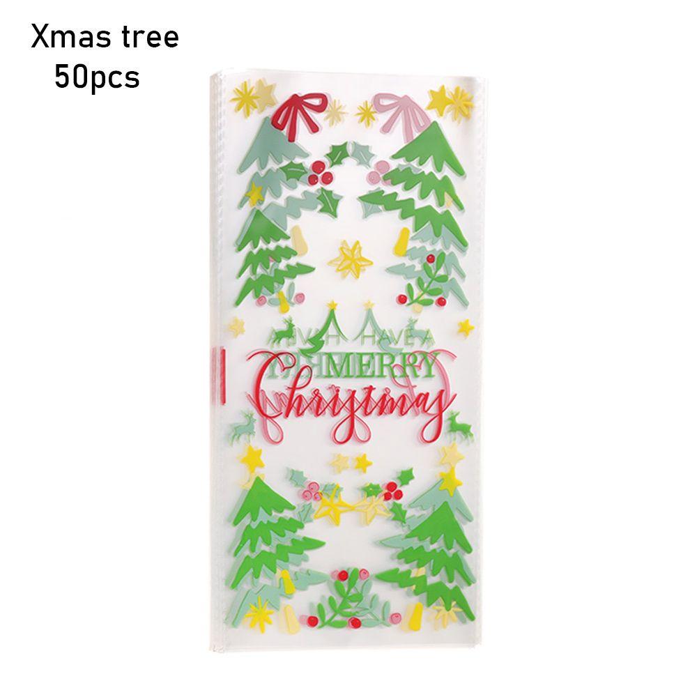 Дед Мороз Пряничный Рождественские Подарочные Пакеты Конфеты Целлофановый Пакет Упаковка для Печенья Выпечка Упаковка