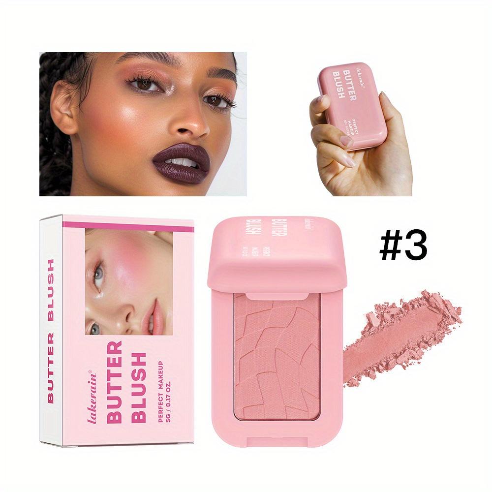 Butter Blush Cream Brightens and Improves Complexion Highlighting and Contouring Matt Blush Cream Blush Is Suitable for All Skin Types.