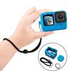 Для GoPro Hero 12 11 силиконовый чехол, защитный чехол от падений с ремешком, крышка объектива для экшн-камеры GOPRO 12 11 10 9