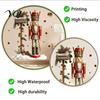 Reusable Festival Wall Stickers Christmas Nutcracker Soldier Decal, Vintage Mailbox Snow Scene Self-Adhesive Theme Decor for Entrance Sticker,