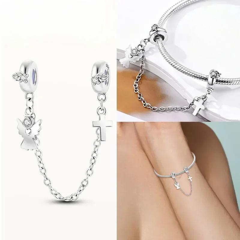 Copper Our Lady Charm Bead The Virgin Mary Dangle Fit Original Bracelet Pendants Jewelry Marking Fine Gift For Women