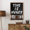 Время - деньги, не тратьте зря, мотивирующий роскошный постер, холст, картина, доллары, настенное искусство для офиса, декор для дома, печать, куадрос