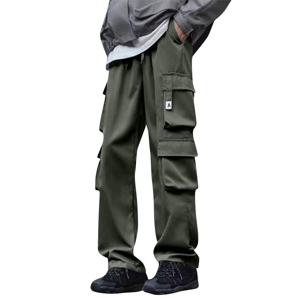 Men's Straight Overalls Men's Loose Breathable Casual Pants Wear Resistant Dirt Resistant Tear Resistant Outdoor Mountaineering Pants