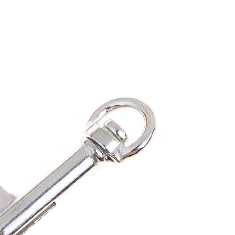 Dual Head D Ring Marine Snap Hook Clip Swivel Bolt Stainless Steel Heavy Duty for Diving Underwater Use