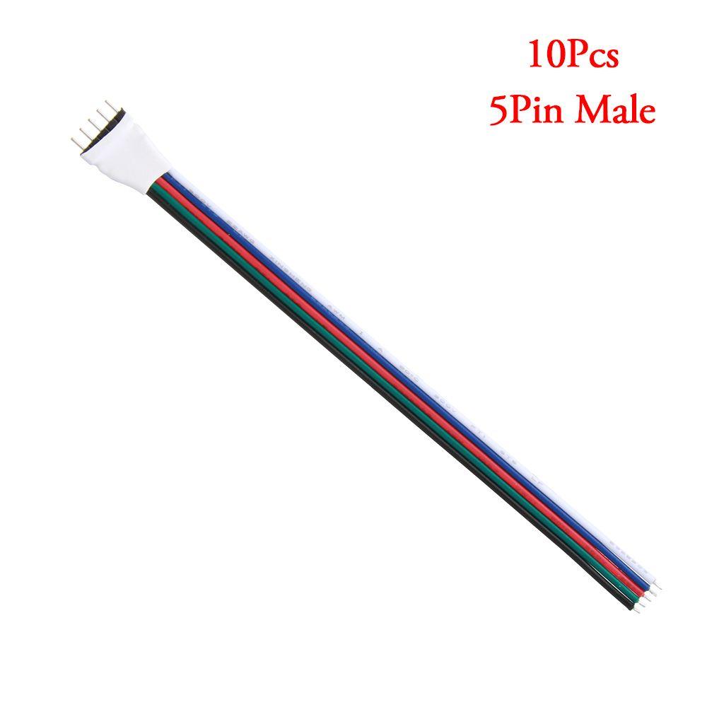 2/10 Pcs Hot LED Strip Light For 3528 5050 Adapter 4 pin 5 Pin Wire  Male Female Connector