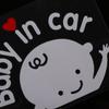 Car Accessories 3D Cartoon Window Waterproof Baby In Car Car Stickers Auto-styling Windshield