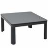 Casual Kotatsu Table, 75cm Square, for Single Living, Reversible Top, Center Switch, Black, SEU-752(B)