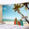 Home Decor Tapestry Landscape Wave Tapestry Ceiling Home Decor Tropical Tree Beach Wall Hanging Sunset Sea Tapestry 230x150cm