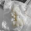 3D свеча девушка с закрытыми глазами, статуэтка девушки, украшения для свечей, гипсовая статуэтка, ароматерапевтическая свеча для домашнего декора ручной работы