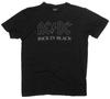 AC DC T Shirt Back In Black Logo Rock Band Album Cover Official New