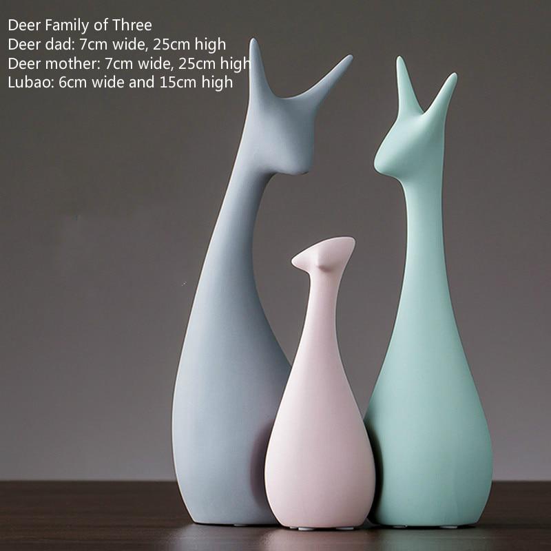 Керамическая фигурка животного, аксессуары для украшения дома, скандинавские ремесленные украшения, хороший выбор в подарок