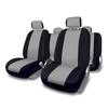 Seat Covers - Seat - Sevilla - Black and Grey - Airbag Compatible - 100% Polyester