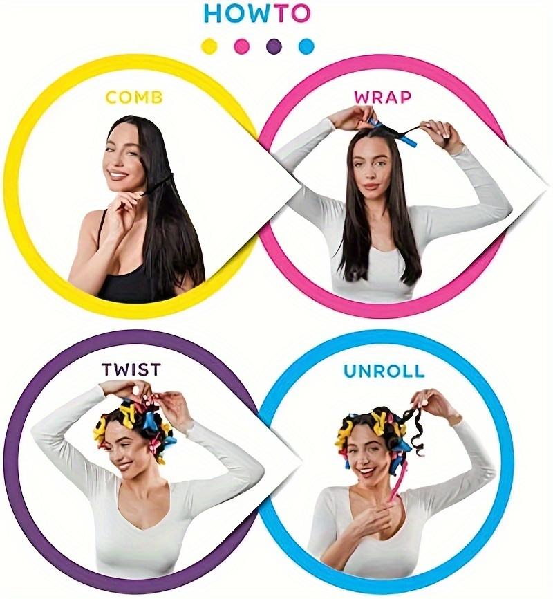 42 шт./компл. гибкие щипцы для завивки волос, гибкие стержни для завивки волос, набор бигуди для волос, бигуди из пенопласта, бигуди для волос «сделай сам», без нагрева, стержни для волос, ролики для коротких, длинных волос