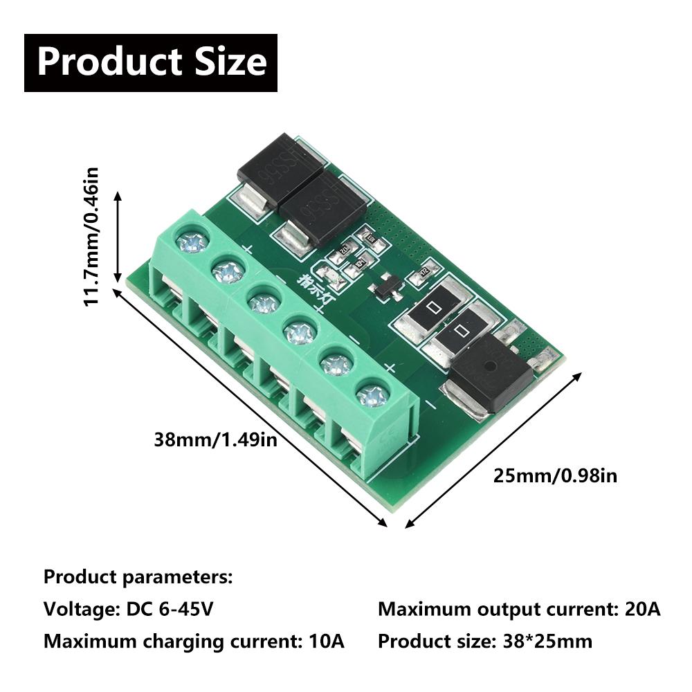 DC 6-45V Solar Street Light Controller LED Drive Board Fully Automatic Light Control Circuit Board for Courtyard Street Lamp DIY