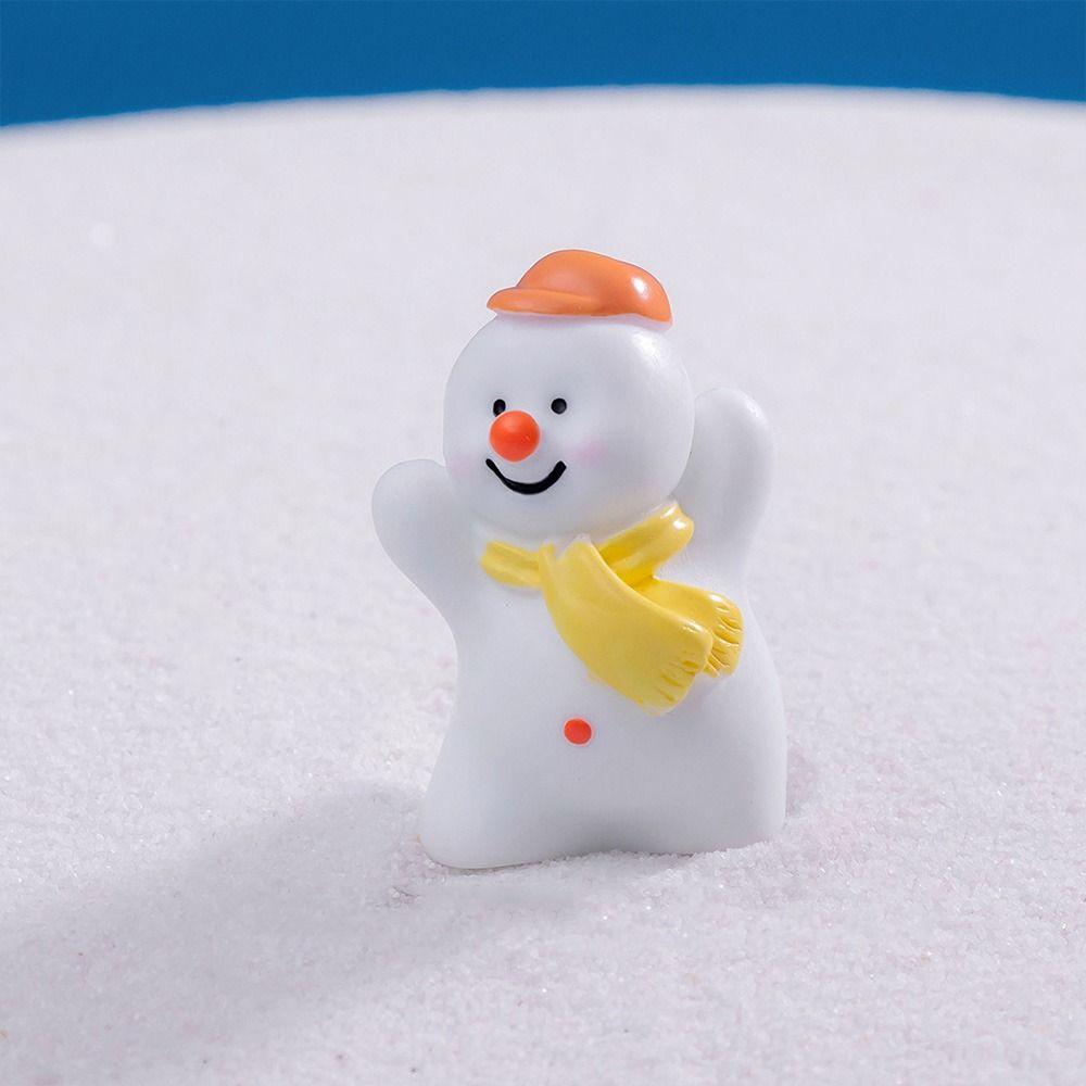 Accessories Cartoon Snow Man Doll Christmas Desktop Knick-Knack Creative Miniature Snowman Statue