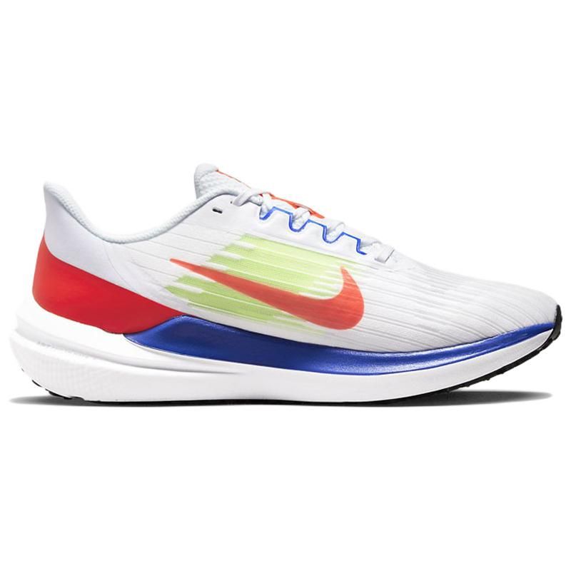 Nike Air Winflo 9 White Racer Blue Crimson Мужские кроссовки Ярко-Малиновый Volt Black DX3355-100