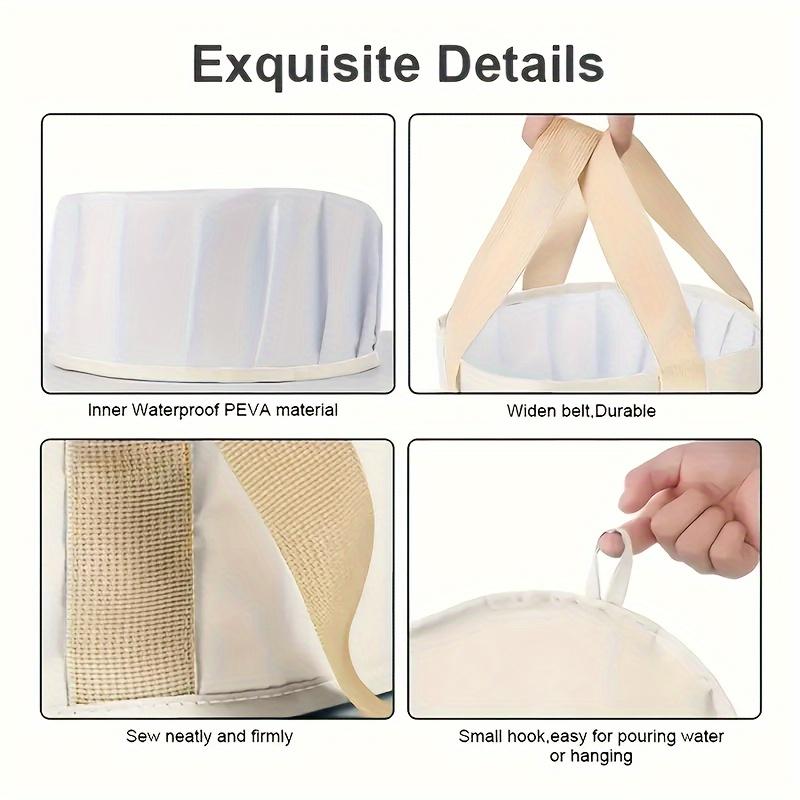 1 шт. Складная ванночка для замачивания ног - Изолированный таз для путешествий/дома, Портативное спа-ведро с ручками | Без питания, Без запаха