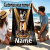 Персонализированное пляжное полотенце Bradford City AFC с индивидуальным именем, для поездки, кемпинга, пляжной вечеринки, декора дома, подарок на день рождения для семьи и друзей