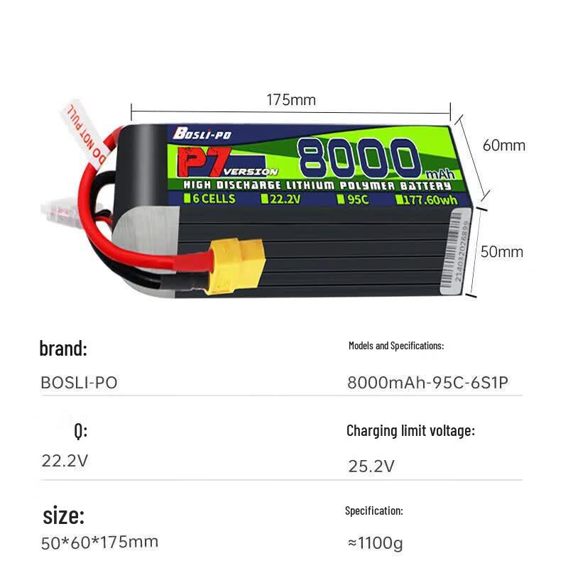 FABZBOSLI-PO High-Performance LiPo Battery for FPV Drones