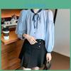 Womens Spring Long Sleeve Shirt With 3d Pattern And Soft Satin Fabric For Casual Wear