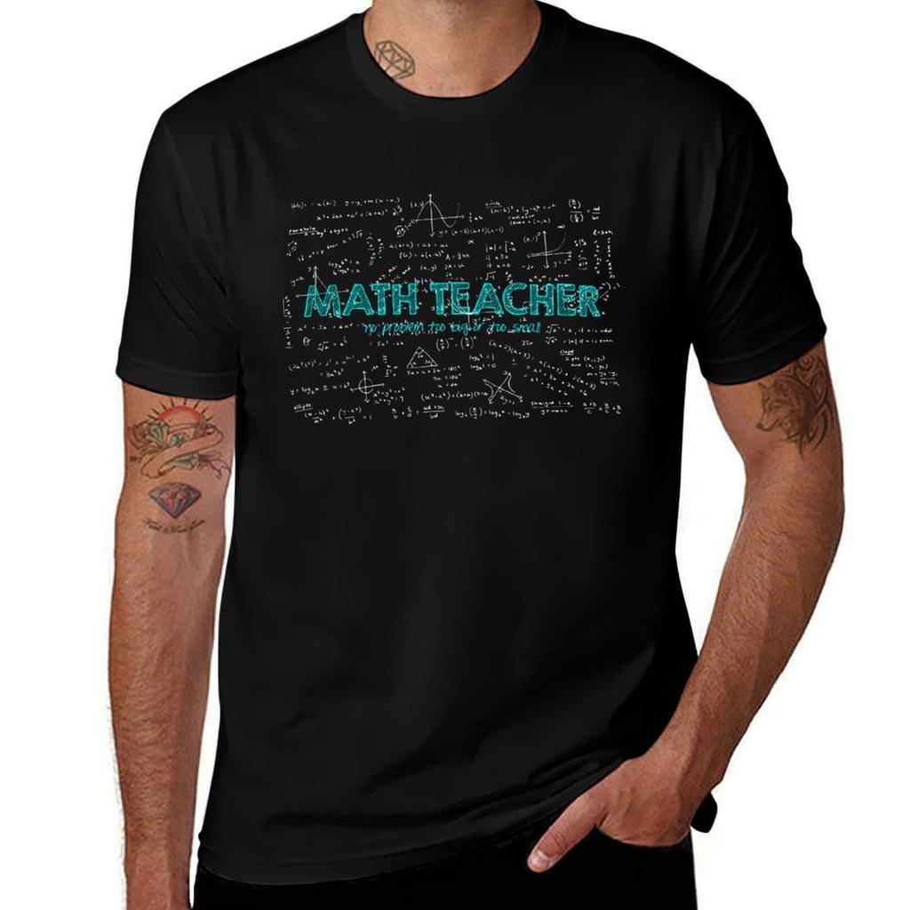Math Teacher (no problem too big or too small) TShirt Casual Basic Street Style TShirt