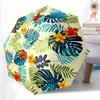 1 шт. Тропические Листья Зонт с Автоматическим Открытием/Закрытием Одной Кнопкой, Ветрозащитный Дизайн Легкий Портативный Зонт для Женщин и Мужчин6129