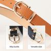Регулируемый поясной ремень, современный женский ремень из искусственной кожи в корейском стиле для шорт