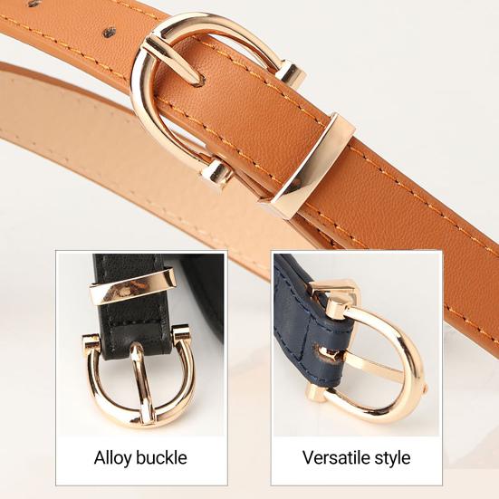Регулируемый поясной ремень, современный женский ремень из искусственной кожи в корейском стиле для шорт
