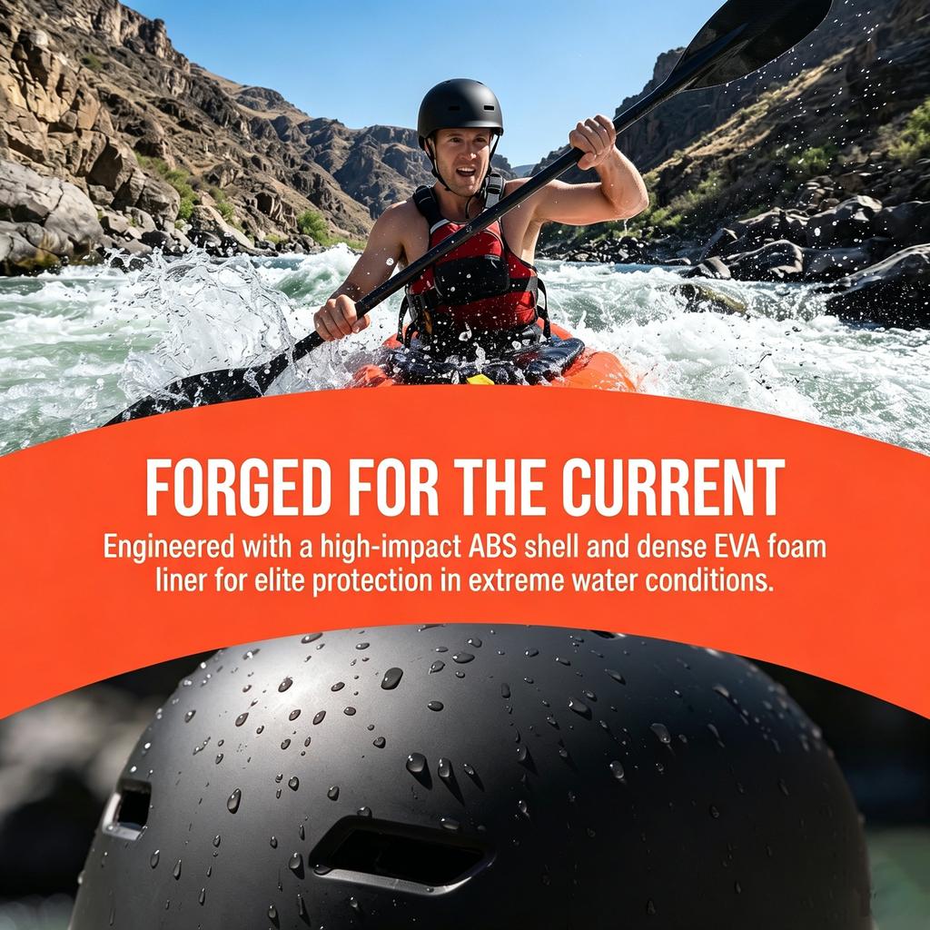 VMAXET MW-H038 Adjustable Breathable ABS+EVA Outdoor Water Sports Safety Helmet 10 Air Vents Unisex Use Customizable Protection