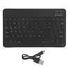 Wireless Bluetooth Keyboard Tablet Smartphone Computer Accessories Round Cap 10inBlack