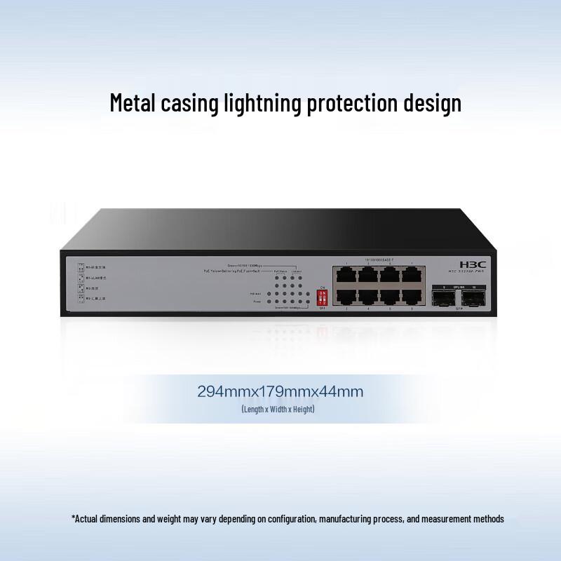 H3C S1210F-HPWR 10-портовый гигабитный PoE-коммутатор