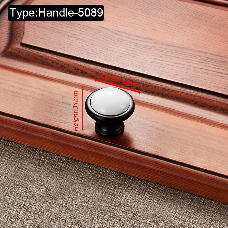 Black White Ceramic Cabinet Handles Zinc Alloy European Cabinet Pulls Drawer Knobs Wardrobe Door Handle Furniture Handle