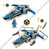 LEGO® NINJAGO 71784 Jay's Speed Jet – Evolution, Airplane Toy, Ninja Evolution