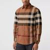 Burberry Check Stretch Poplin Long Sleeve Shirt 80376401