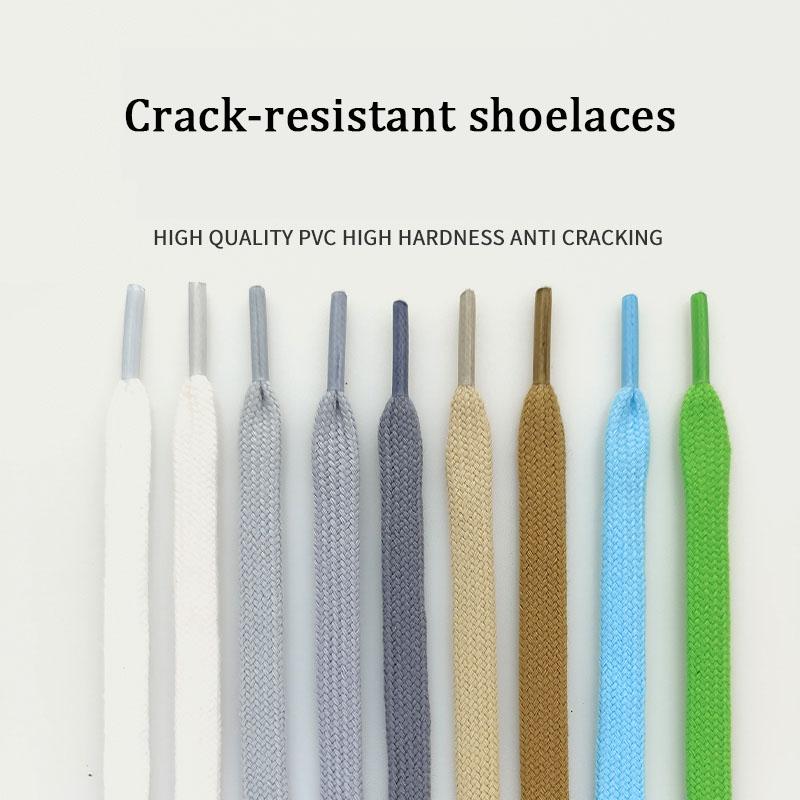 Классические плоские хлопковые шнурки для кроссовок, шнурки для высоких повседневных холщовых ботиночных шнурков, неэластичные шнурки для женщин