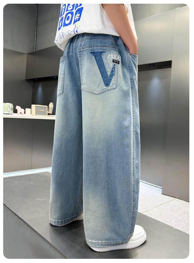 Boys' Mosquito proof Pants Summer Thin 2026 New Style Middle and Large Children's Summer Clothes Boys' Casual Children's Jeans Handsome