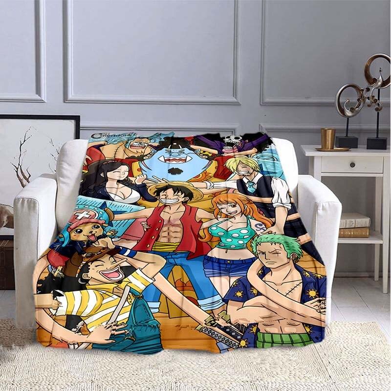 Аниме цельное прямоугольное одеяло с 3D принтом, фланелевое одеяло, фланелевое носимое одеяло, уникальное одеяло для дивана-кровати