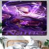 Personalized Genshin Impact Balzebub Background Tapestry,Custom Name Birthday Party,Multifunctional Wall Decoration for Home Decor,Various Occasions