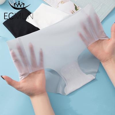 Женское бесшовное хипстерское нижнее белье без шоу, невидимое эластичное нижнее белье из ледяного шелка, нижнее белье бикини, трусики, трусы, нижнее белье, ультратонкое летнее нижнее белье