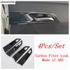 Window Lift / Head Light / Steering Wheel / Gear Shift Panel Cover Trim For MG 4 EV  2024 Carbon Fiber Accessories Interior