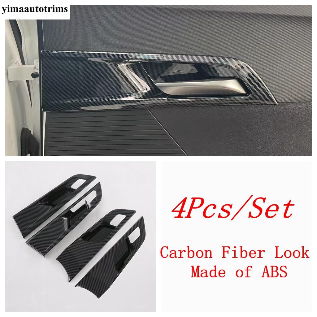 Window Lift / Head Light / Steering Wheel / Gear Shift Panel Cover Trim For MG 4 EV 2024 Carbon Fiber Accessories Interior