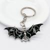 Черный сплав брелок летучая мышь Хэллоуин летучая мышь кулон ужас летучая мышь автомобиль ретро панк хип-хоп рок сумка кулон